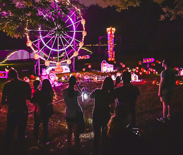 Magic of the Jack O'Lanterns event with Ferris wheel