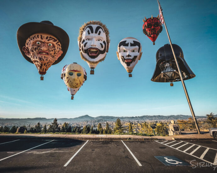 horror hot air ballon festival by Cabel Adams