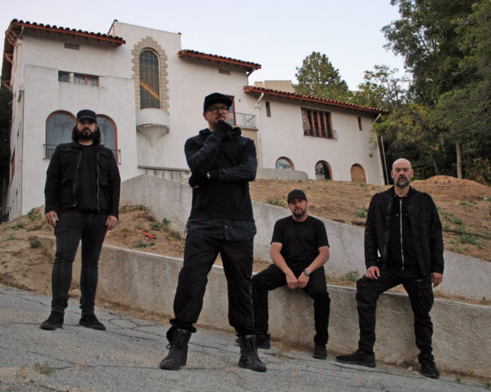 Group photo of Ghost Adventures crew in new season and special for 2022 at Los Feliz Murder House
