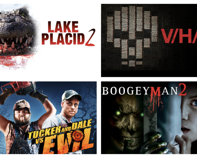 New Crackle October 2022 Horror Favorites Channel collage