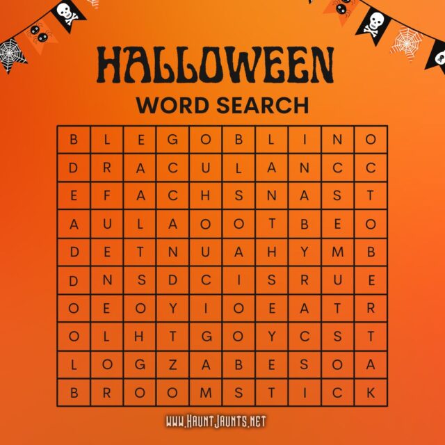 Halloween 2022 Word Search