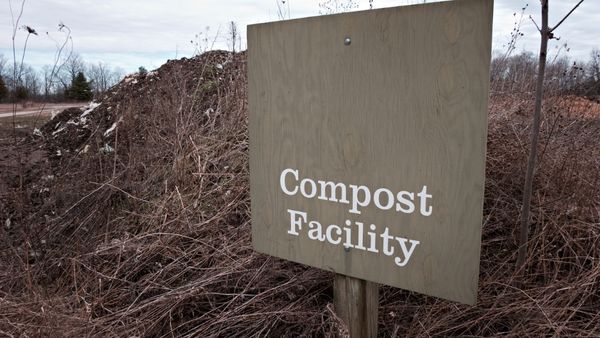 Compost facility sign