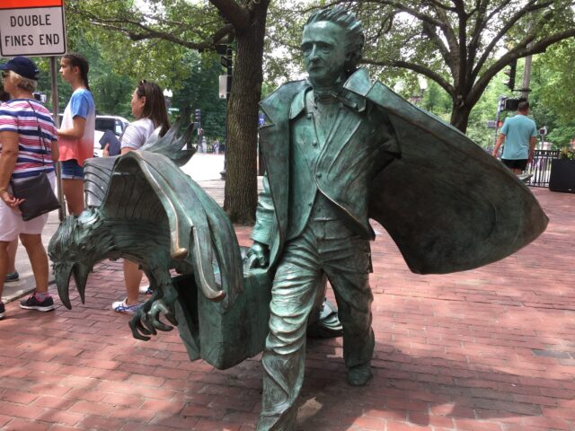 Edgar Allan Poe statue in Boston