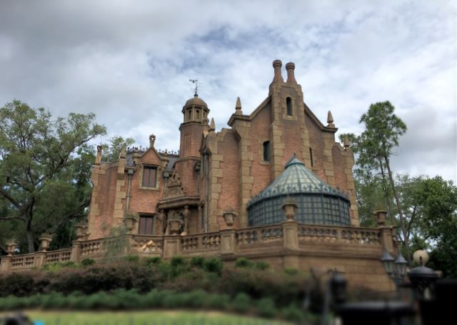 Front view of Haunted Mansion Magic Kingdom