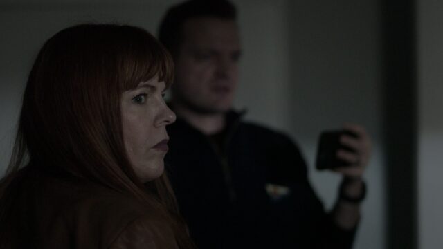 Paranormal investigators Amy Bruni and Adam Berry in Shadows of the Night Kindred Spirits episode