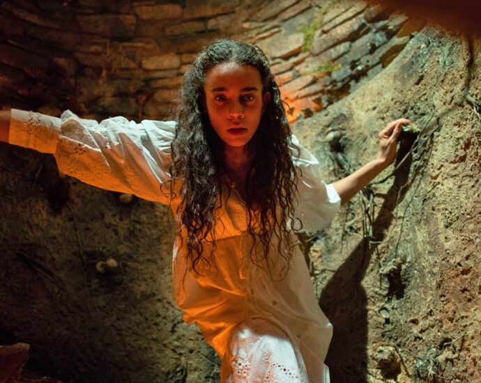 Maya (Hannah John-Kamen) makes her way into the Redcaps' lair in Unwelcome.