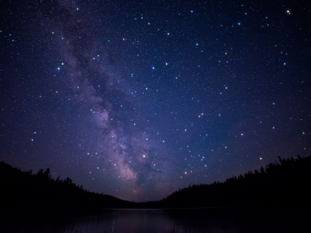 Night Sky over a lake