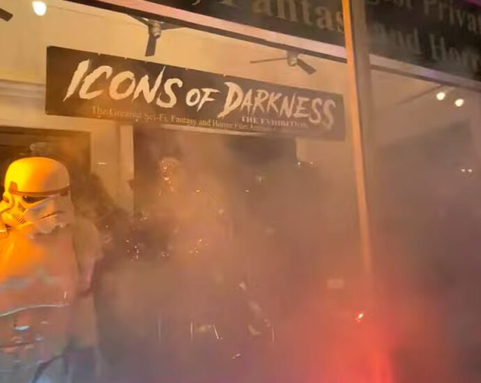 Screenshot of Icons of Horror exterior from trailer