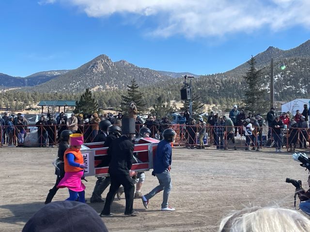 Coffin racing at Frozen Dead Guy Days