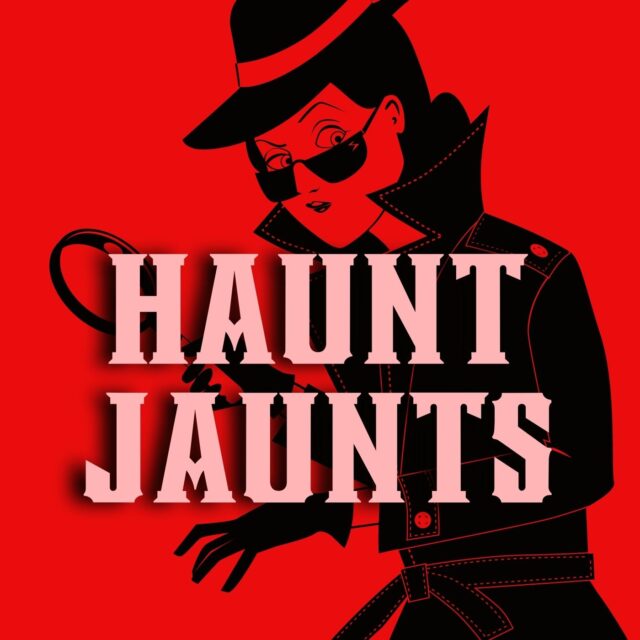 Haunt Jaunts podcast profile picture detective lady with logo