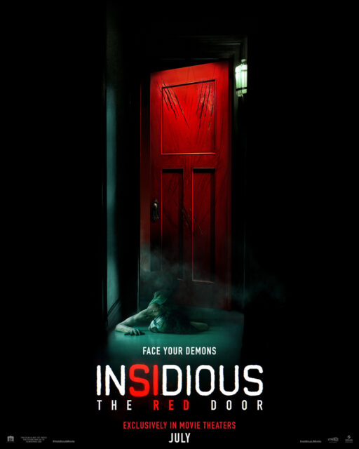 Insidious 5: The Red Door poster with claw marks and body