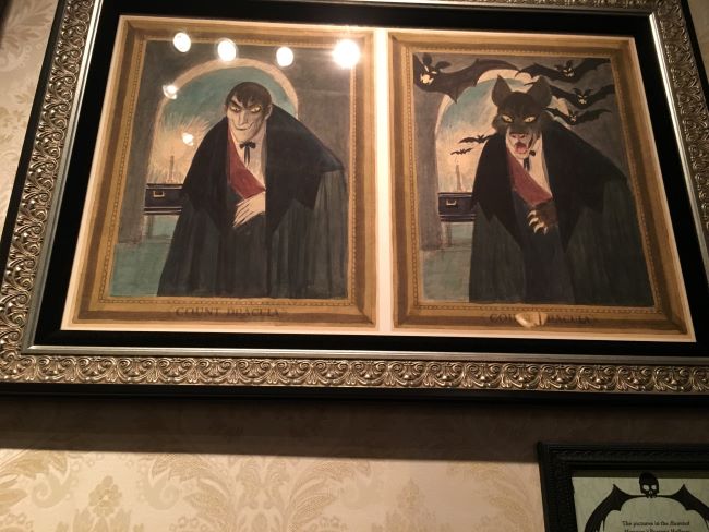 Changing Dracula concept art Haunted Mansion