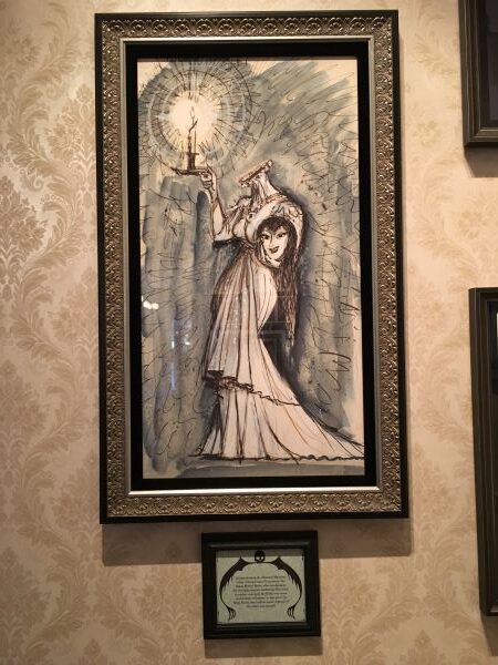 Haunted Mansion Constance concept art as victim