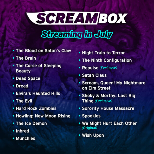 Streambox July 2023 programming line-up