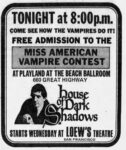 Come see how the vampires do it Dark Shadows Miss American Vampire Contest ad