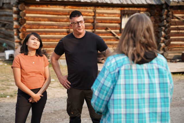 Tim Wood and Sapphire Sandalo in Ghost Town Terror season 2