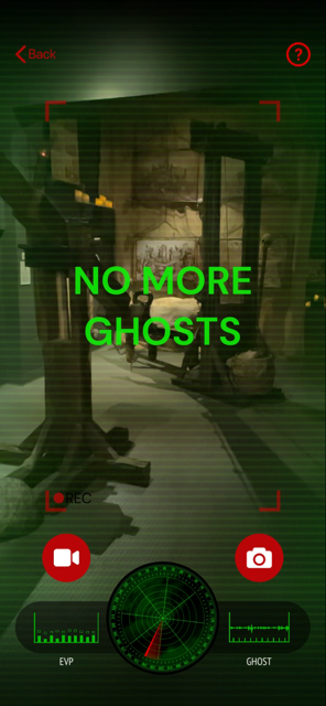 No more ghosts message