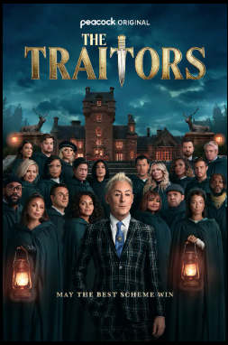 The Traitors cover with cast and castle