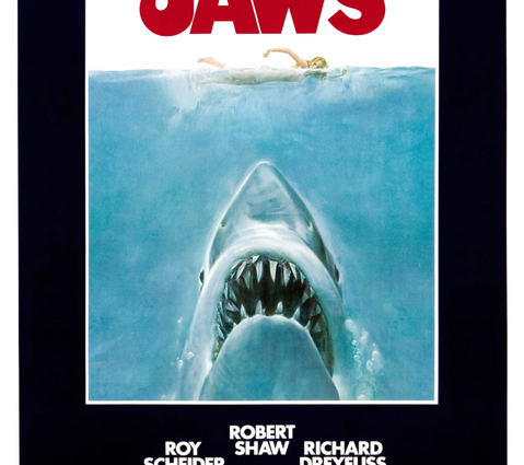 Original Jaws movie poster