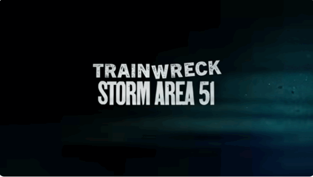 Screenshot of Trainwreck: Storm Area 51 Title Card